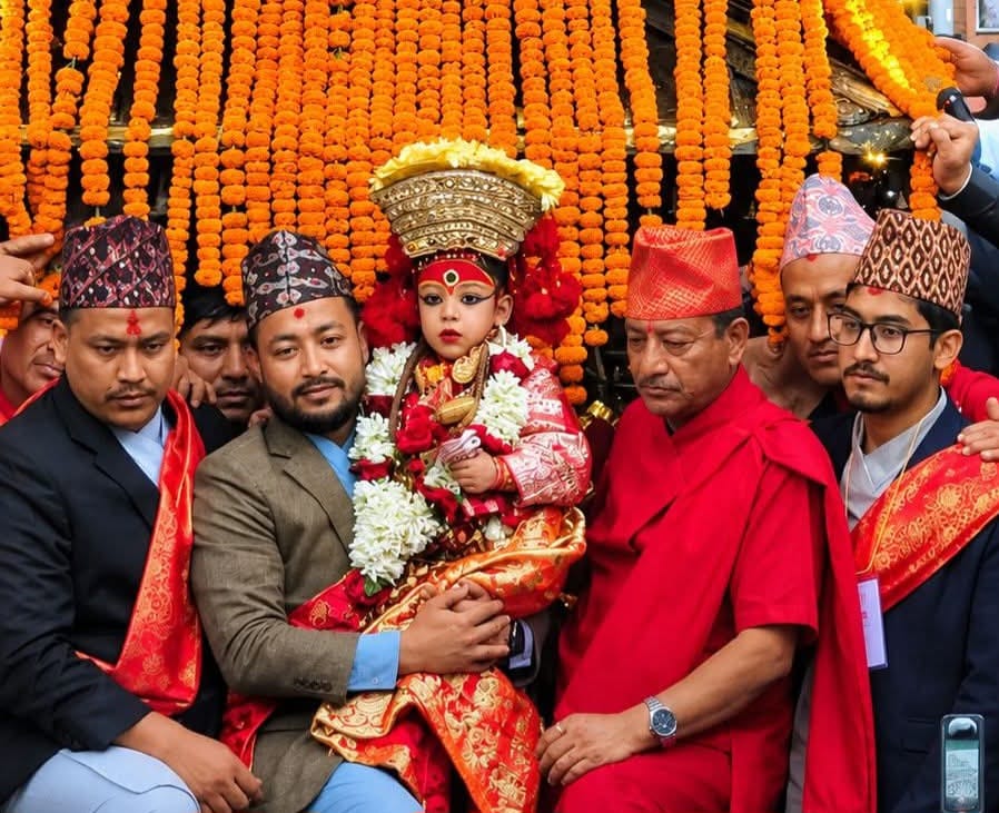 हनुमानढोकामा इन्द्रजात्राको रौनक, वर्षाबीच रथयात्रा र सांस्कृतिक झाँकी